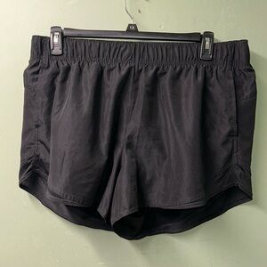 Black athletic shorts
